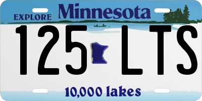 MN license plate 125LTS