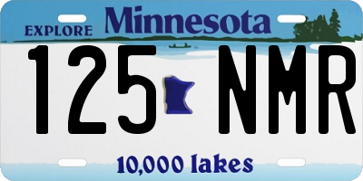 MN license plate 125NMR