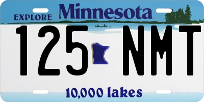 MN license plate 125NMT