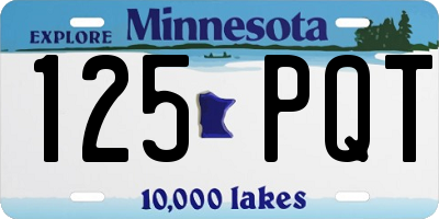 MN license plate 125PQT