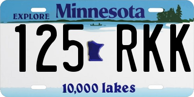 MN license plate 125RKK