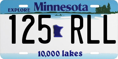 MN license plate 125RLL
