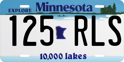 MN license plate 125RLS