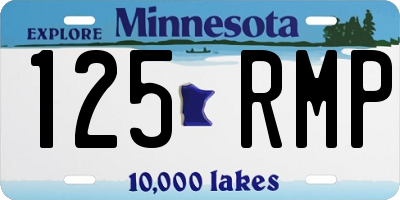 MN license plate 125RMP