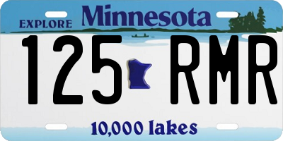 MN license plate 125RMR