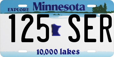 MN license plate 125SER