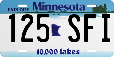 MN license plate 125SFI