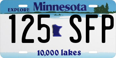MN license plate 125SFP