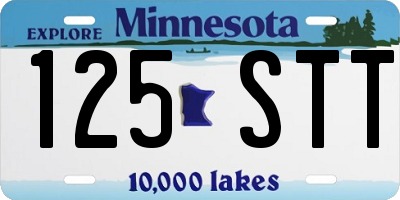 MN license plate 125STT