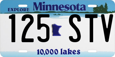MN license plate 125STV