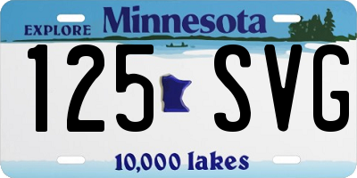 MN license plate 125SVG