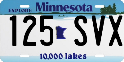 MN license plate 125SVX