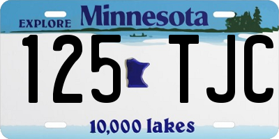 MN license plate 125TJC