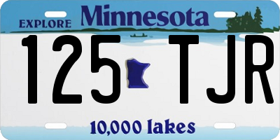 MN license plate 125TJR