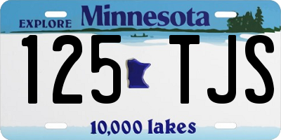 MN license plate 125TJS