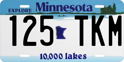 MN license plate 125TKM