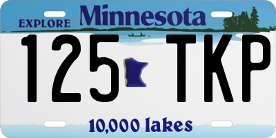 MN license plate 125TKP