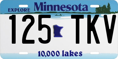 MN license plate 125TKV