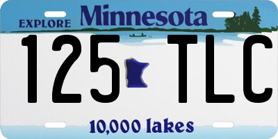 MN license plate 125TLC
