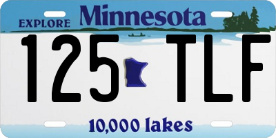 MN license plate 125TLF