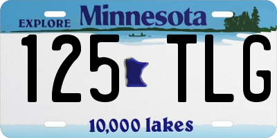 MN license plate 125TLG