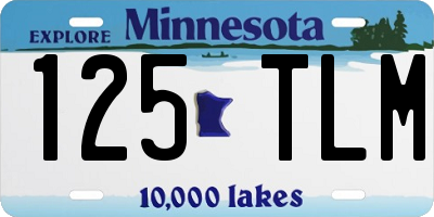 MN license plate 125TLM