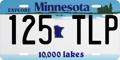 MN license plate 125TLP