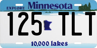 MN license plate 125TLT