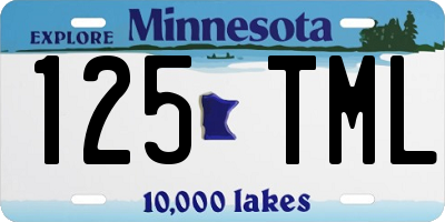 MN license plate 125TML