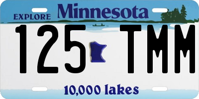 MN license plate 125TMM