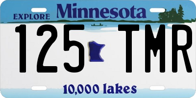 MN license plate 125TMR