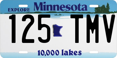 MN license plate 125TMV