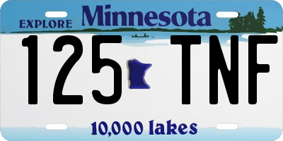 MN license plate 125TNF