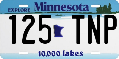 MN license plate 125TNP
