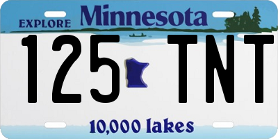 MN license plate 125TNT