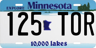MN license plate 125TOR