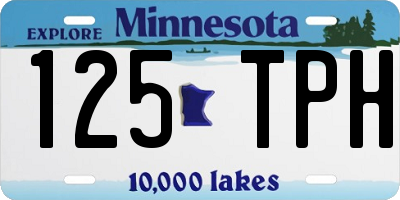MN license plate 125TPH