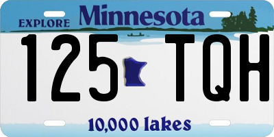 MN license plate 125TQH