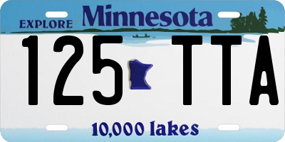 MN license plate 125TTA