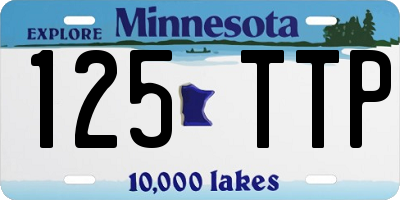 MN license plate 125TTP