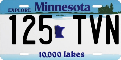 MN license plate 125TVN
