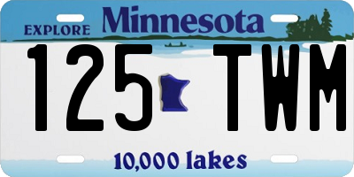 MN license plate 125TWM