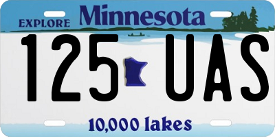 MN license plate 125UAS
