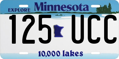 MN license plate 125UCC