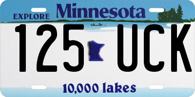 MN license plate 125UCK
