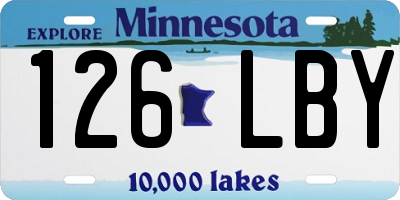 MN license plate 126LBY