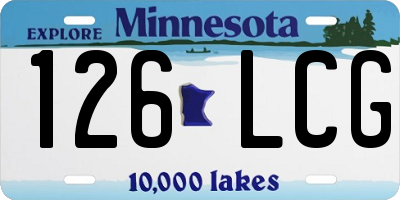 MN license plate 126LCG
