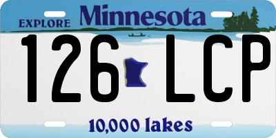 MN license plate 126LCP
