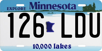 MN license plate 126LDU