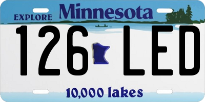 MN license plate 126LED